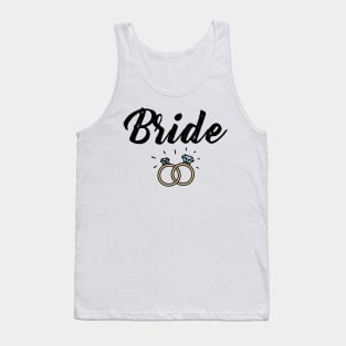 Bride with Diamond Ring Wedding Gift Tank Top